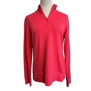 Vineyard Vines Women’s Pink Quarter-Zip Pullover, Size Small